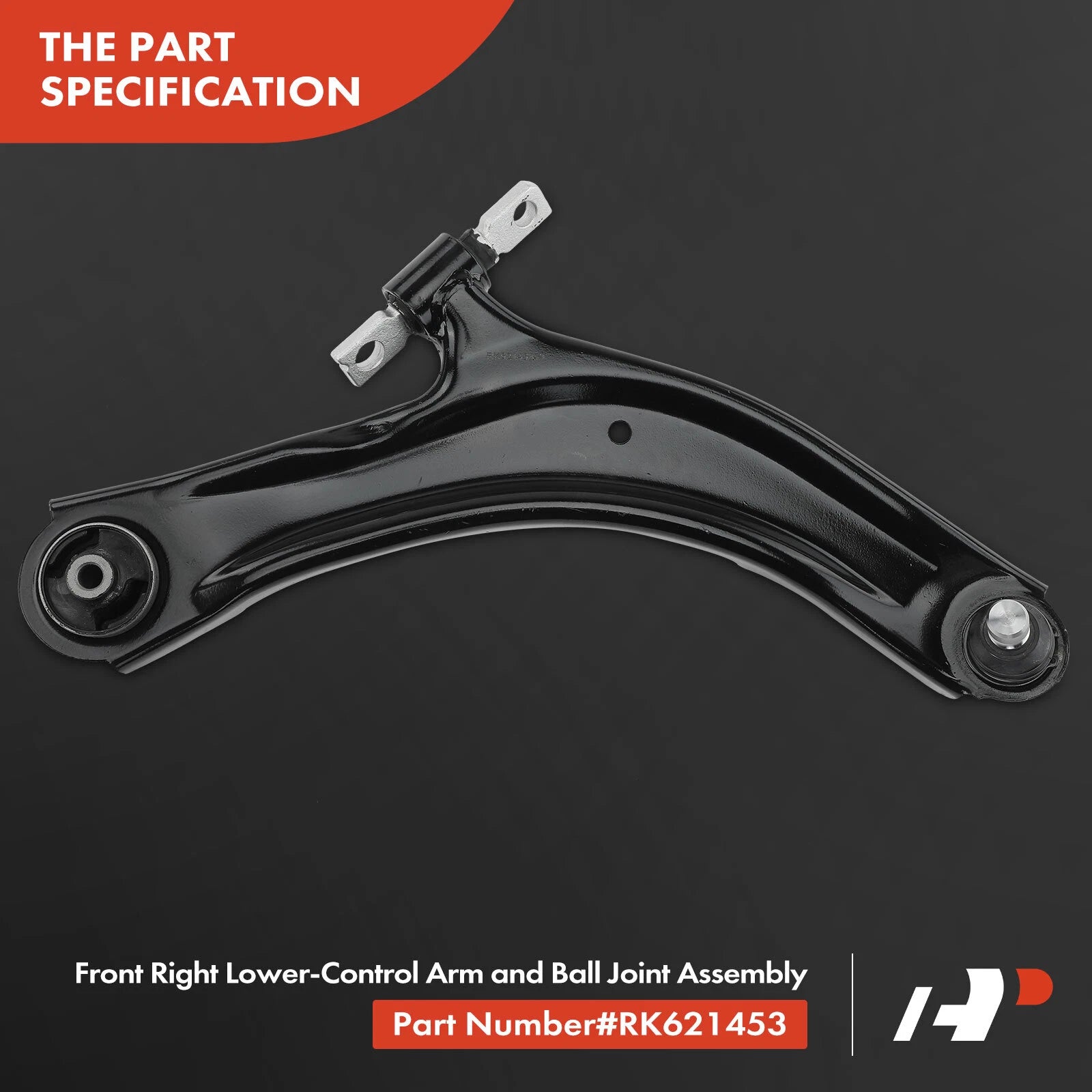 Front Right Lower Control Arm with Ball Joint for Nissan Rogue (2008-2013)