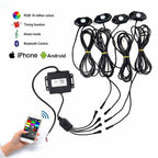 4X Pod RGB LED Rock Lights for Car with Wireless Bluetooth Controller (2nd Gen)