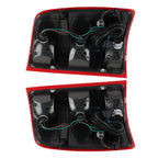 Set of 2 Red Rear Halogen Tail Light Assemblies for GMC (2007-2013)