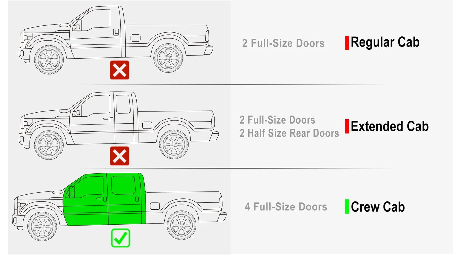 Drop Down Steps for Ford F250 F350 SuperDuty Crew Cab (1999-2016)