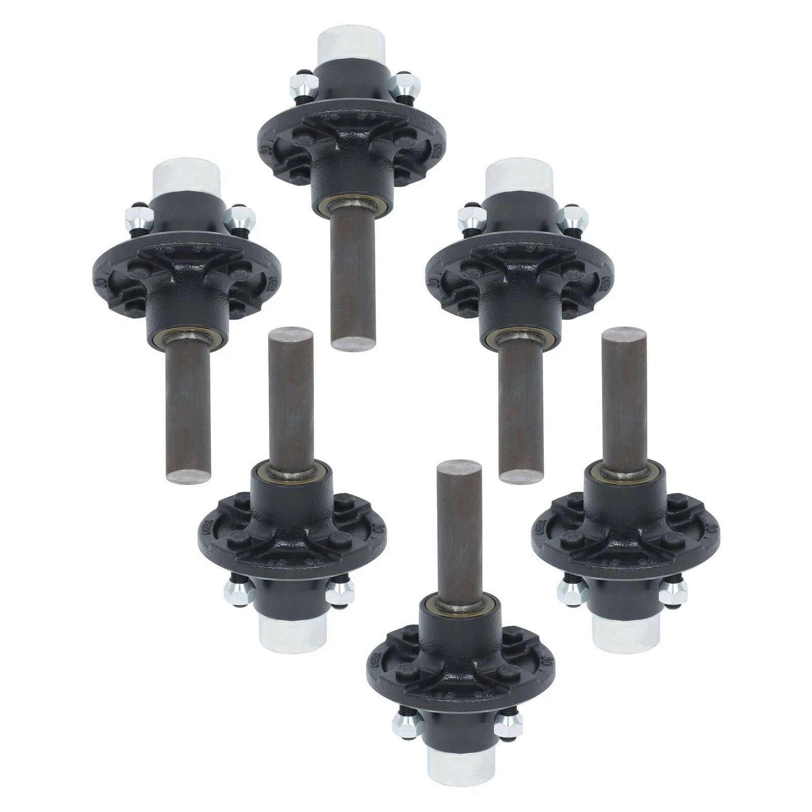 6PCS Trailer Axle Kit for 4 on 4" Bolt Idler (Year Range Not Specified)