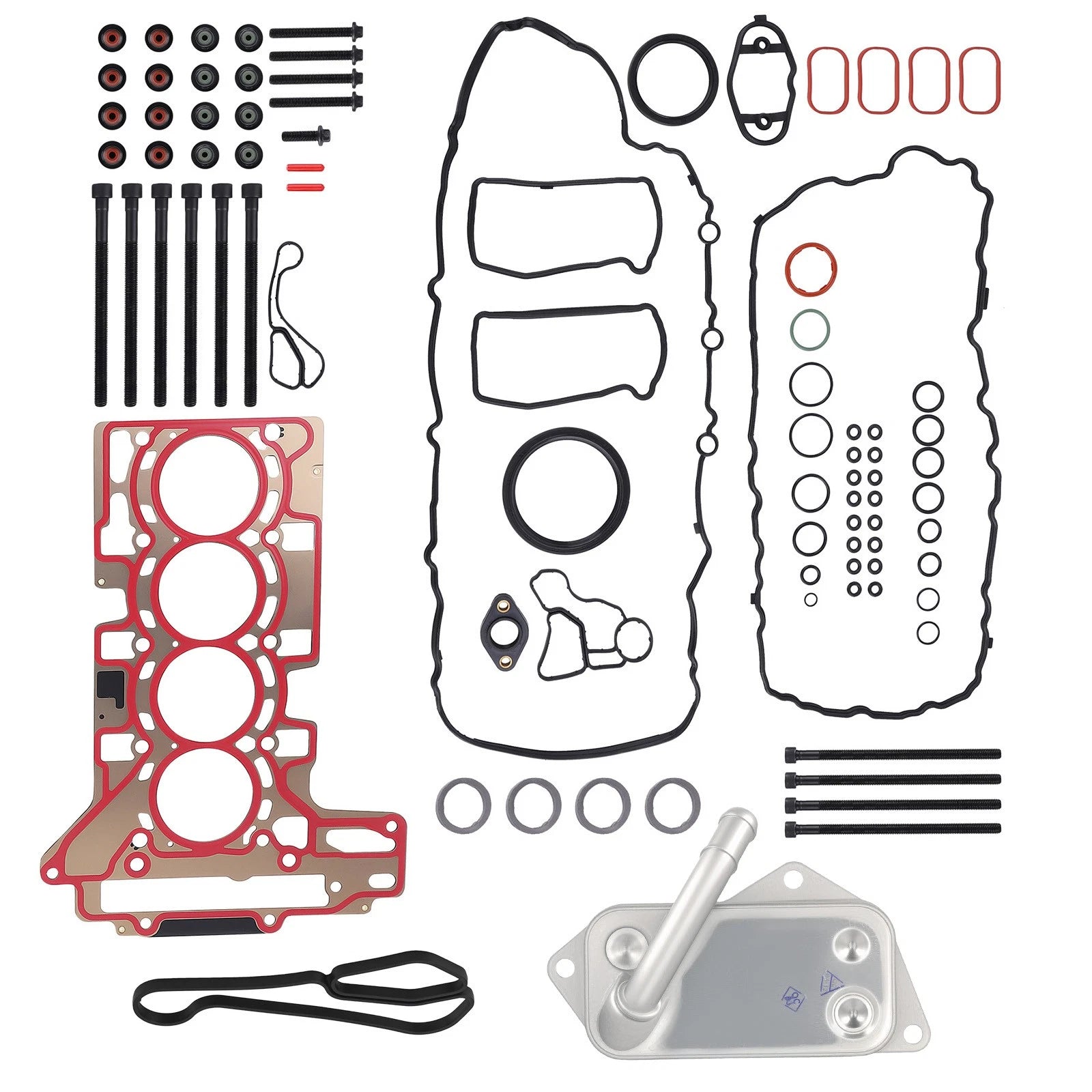 Oil Cooler Assembly with Gaskets for BMW F22 228i (2014–2016) 2.0L Turbo