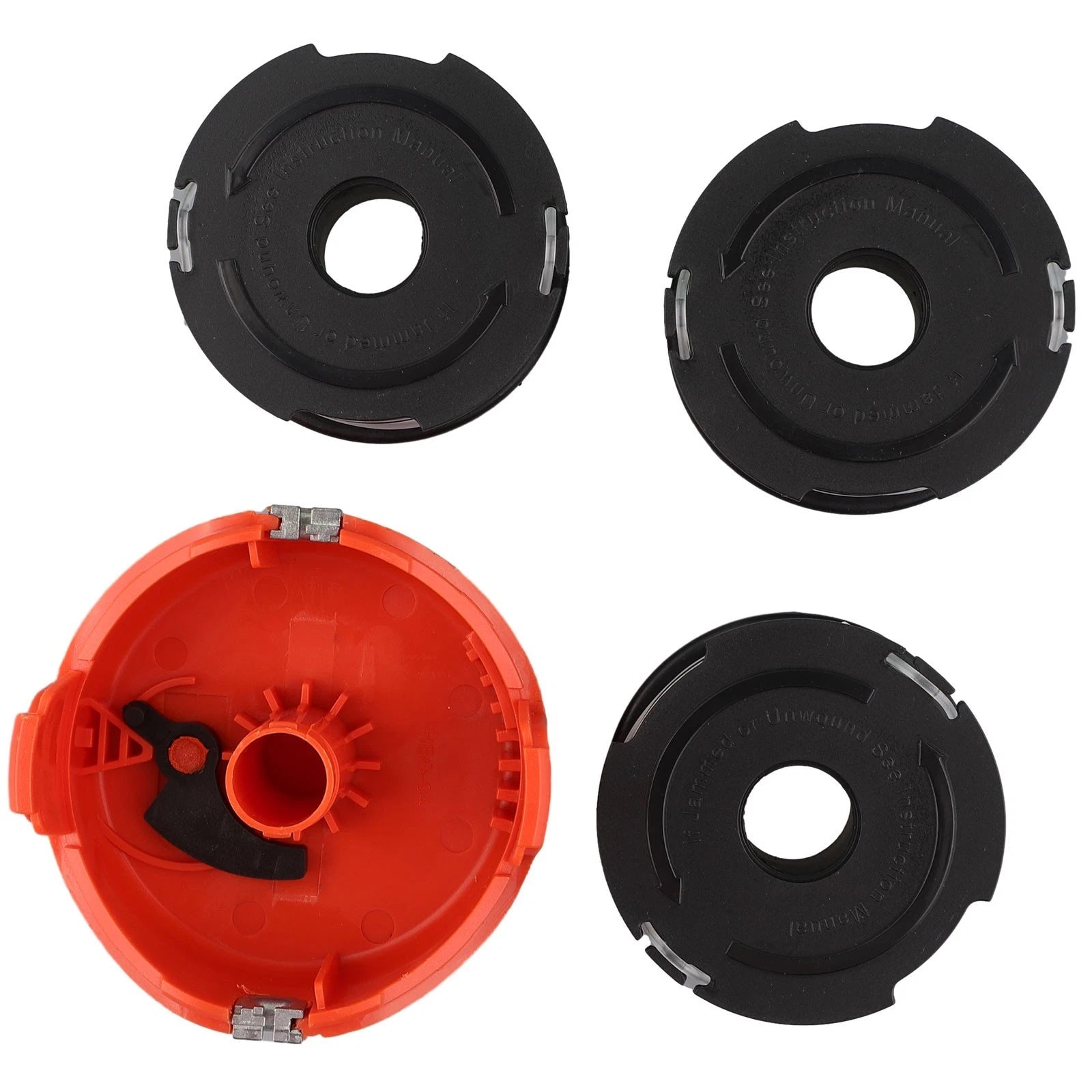 Strimmer Spool Cover + 3 Spool & Line for Black Decker GL315 GL350 (2015–2023)
