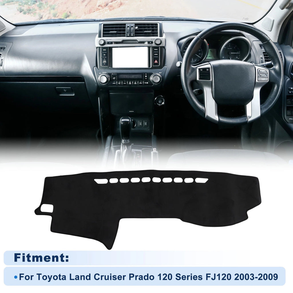 Dash Cover for Toyota Land Cruiser Prado 120 Series FJ120 (2003–2009) Black