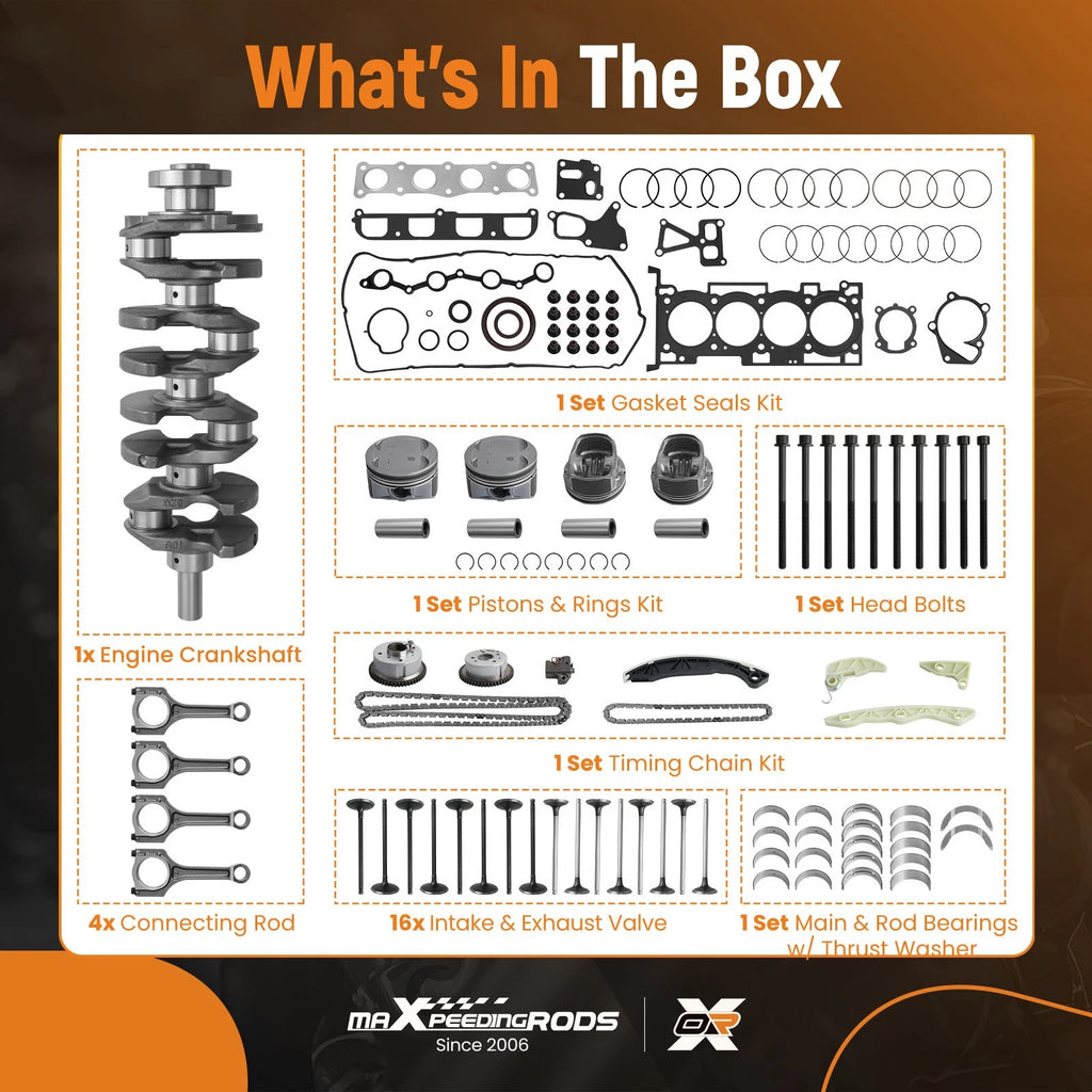 Engine Rebuild Kit for Hyundai KIA (G4KF)