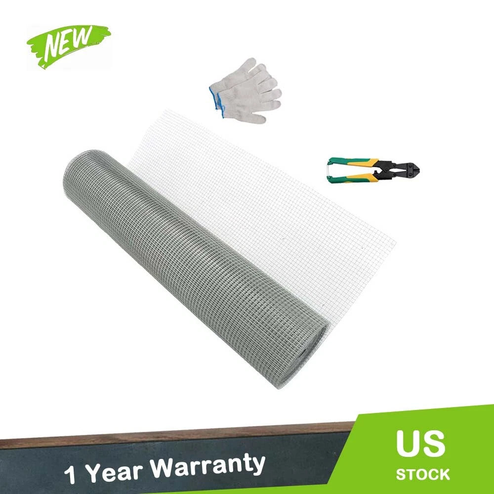 Set of 4 Welded Wire Mesh Fencing for Poultry, Chicken, Garden (48" x 100FT)