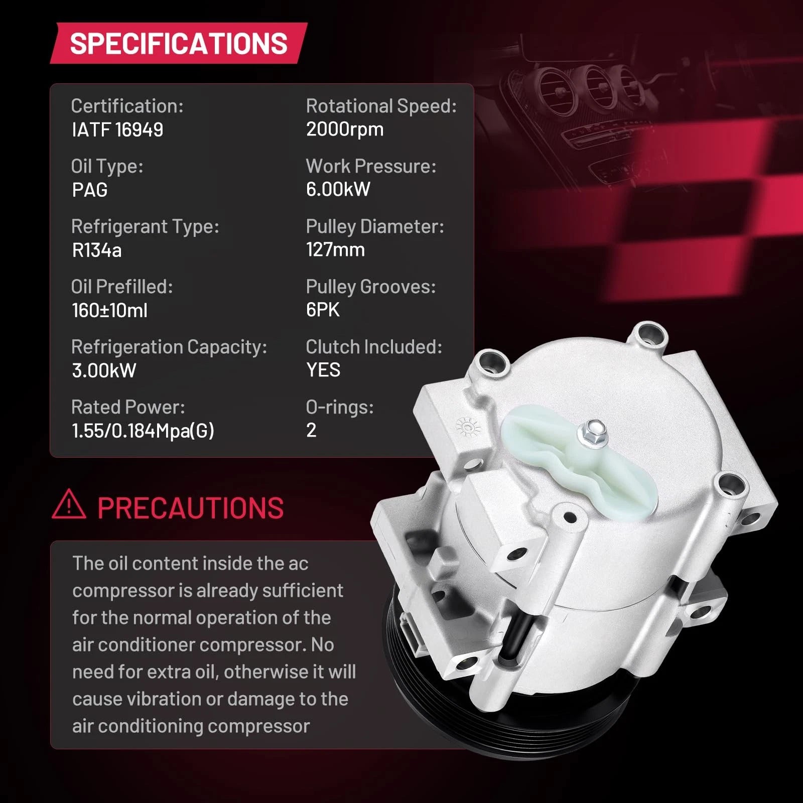 Front Engine Motor Mount for Ford Focus 2.0L (2012–2018)