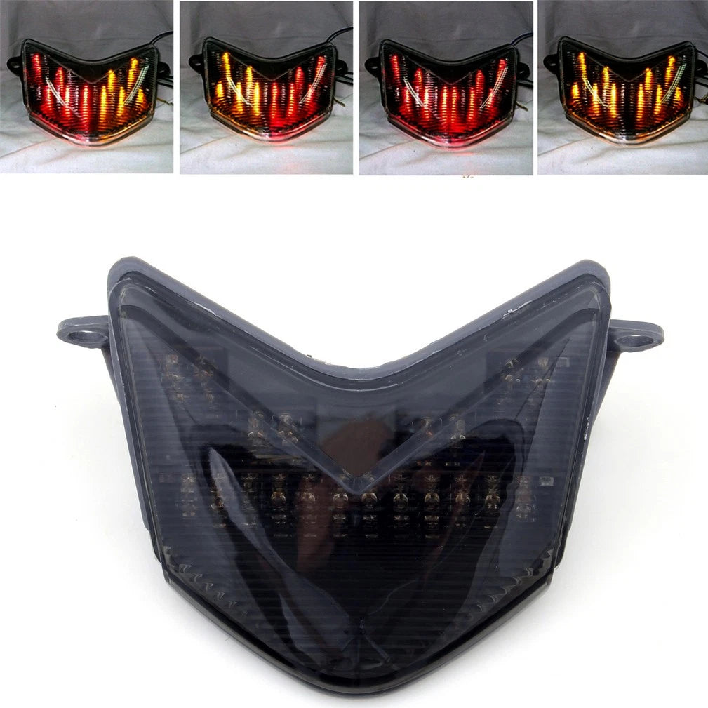 LED Tail Light with Integrated Turn Signal for Kawasaki Ninja ZX6R/6RR/636 ZX10R (2000–2023)