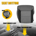 Set of 2 Bottom Seat Covers for Toyota Tundra (2014–2021) Gray Black Cloth