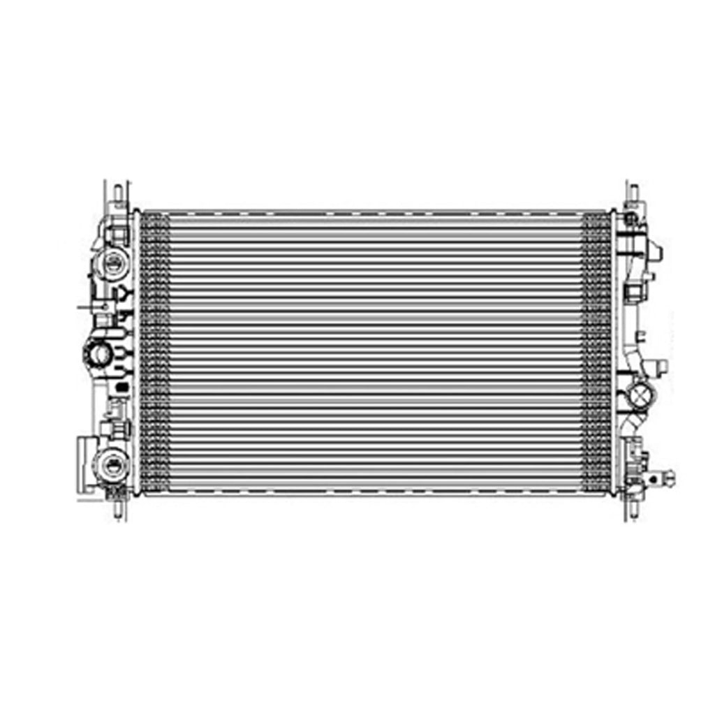Replacement Plastic/Aluminum Radiator For 2011-2014 Chevrolet Cruze