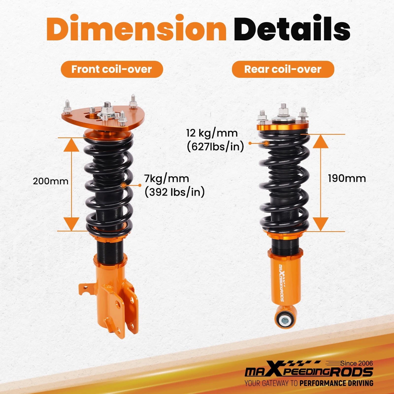 Coilover Lowering Suspension Kit for Subaru Legacy (2005-2009)