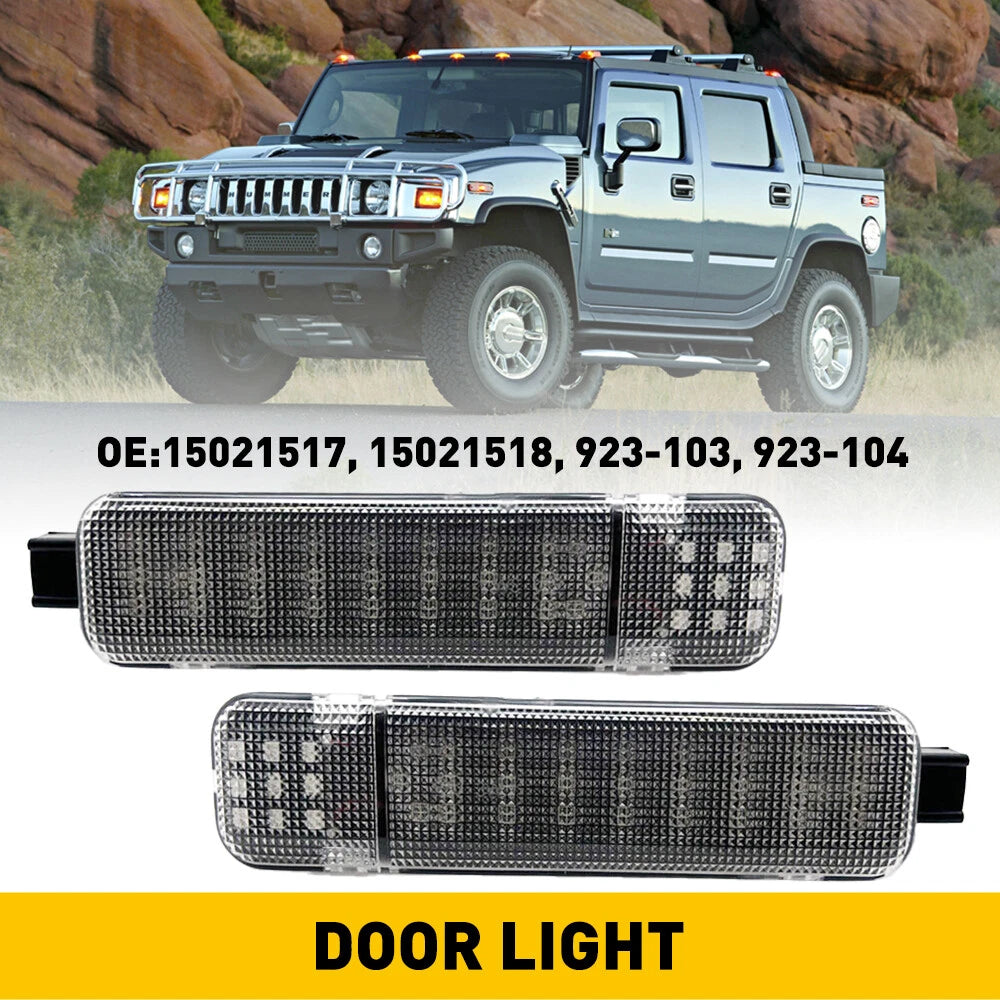 2X LED Door Courtesy Light for Chevy Silverado Suburban Tahoe GMC Sierra (2014–2023)