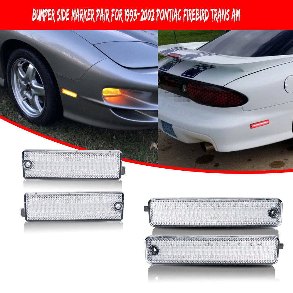 Set of 4 LED Side Marker Lights for Pontiac Firebird (1998–2002)