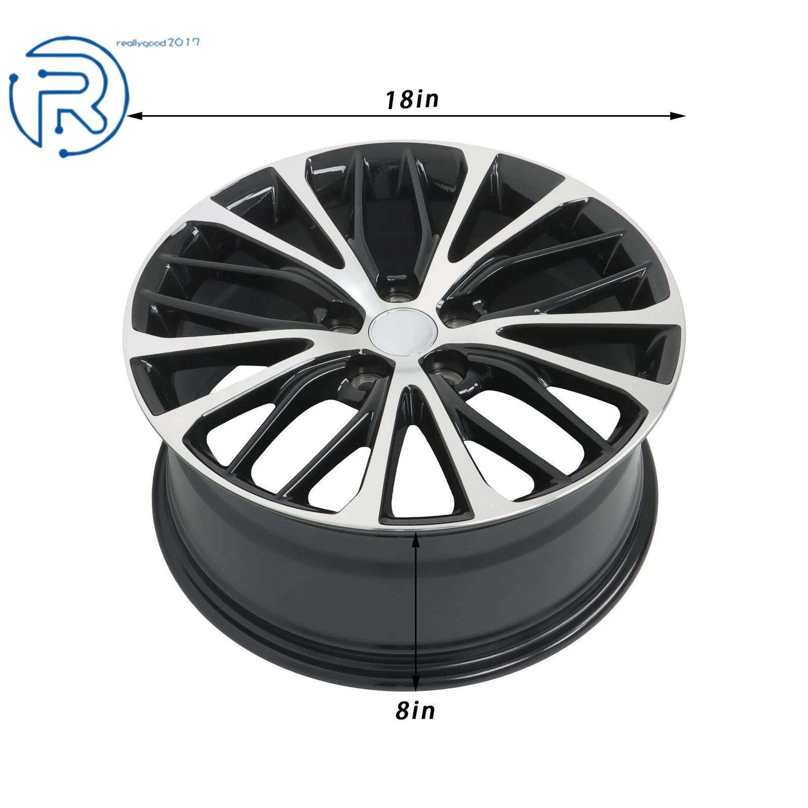 18" Silver Black Wheel Rim for Toyota Camry (2018-2022)