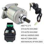 Starter with Relay & Ignition Key Switch for Arctic Cat 375 Auto 4x4 (2002)