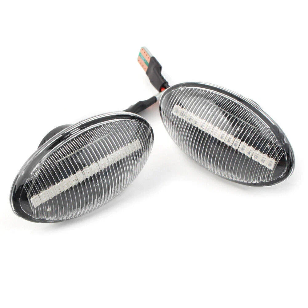 LED Clear Dynamic Side Marker Lights for Mini Cooper R50 R52 R53 (2002-2008)