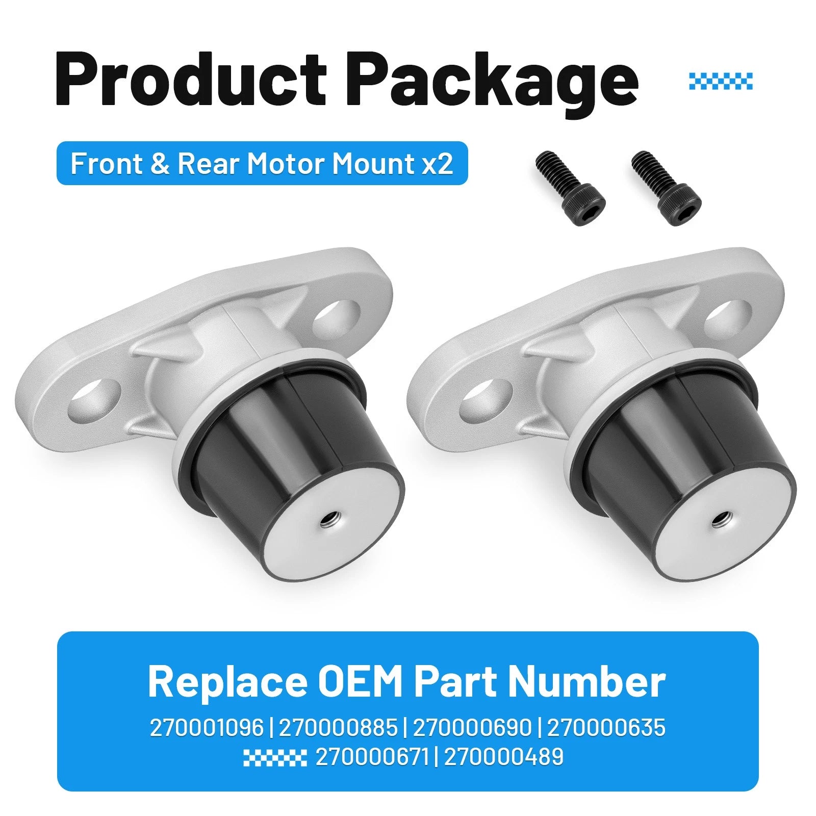 2 Engine Motor Mounts for Sea-Doo RXT 215 RXT X 325 255 300 GTI 130 155 170 4TEC