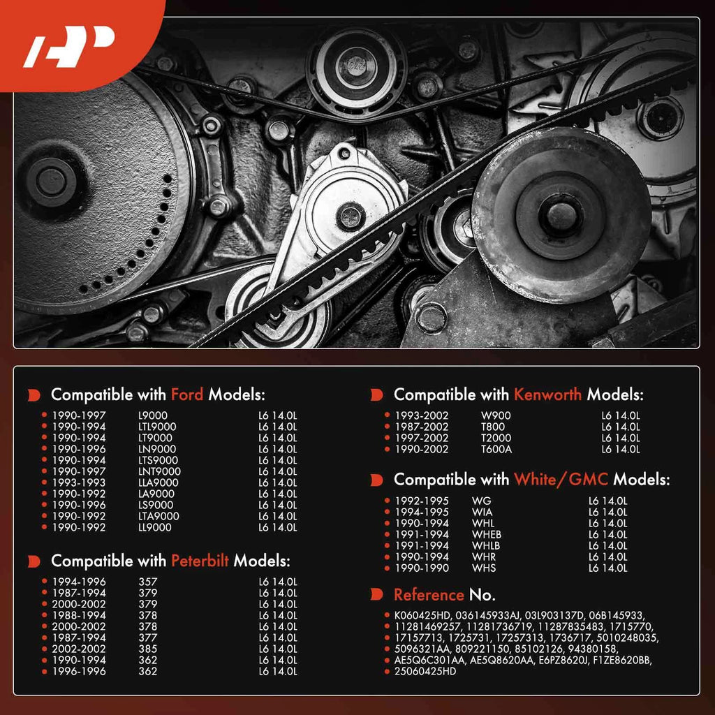 Serpentine Belt for Peterbilt Volvo Sterling Kenworth