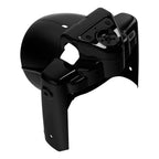 Black 7" Round Headlight Nacelle Cover for Harley Road King (2014-2025)