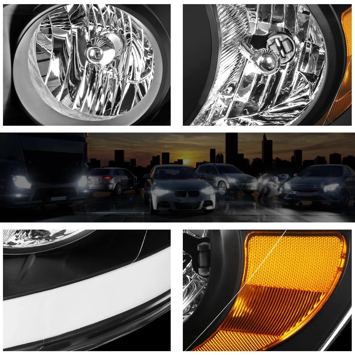 Headlight/Lamp with LED DRL for Dodge RAM Pickup (2006–2009)