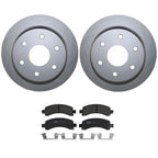 Rear Brake Kit 330mm Disc Rotors & TRW Pro Ceramic Pads for Cadillac Chevy GMC