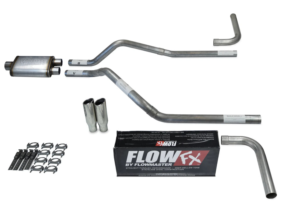 2.5" Dual Exhaust Kit for GMC Jimmy (1995–1999) Flowmaster Flow FX Clamp Tip