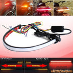 LED Tail Light Strip Tubes for Motorcycle ATV Moped Scooter Snowmobile