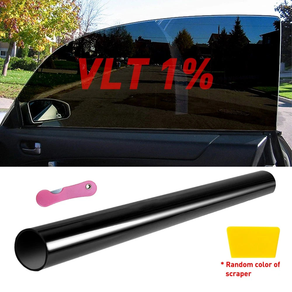 Window Tint Film 1% VLT for Car Home Office Glass (300CM Roll)