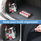 2 Pack Universal Mesh Cargo Net for Car Trunk Storage