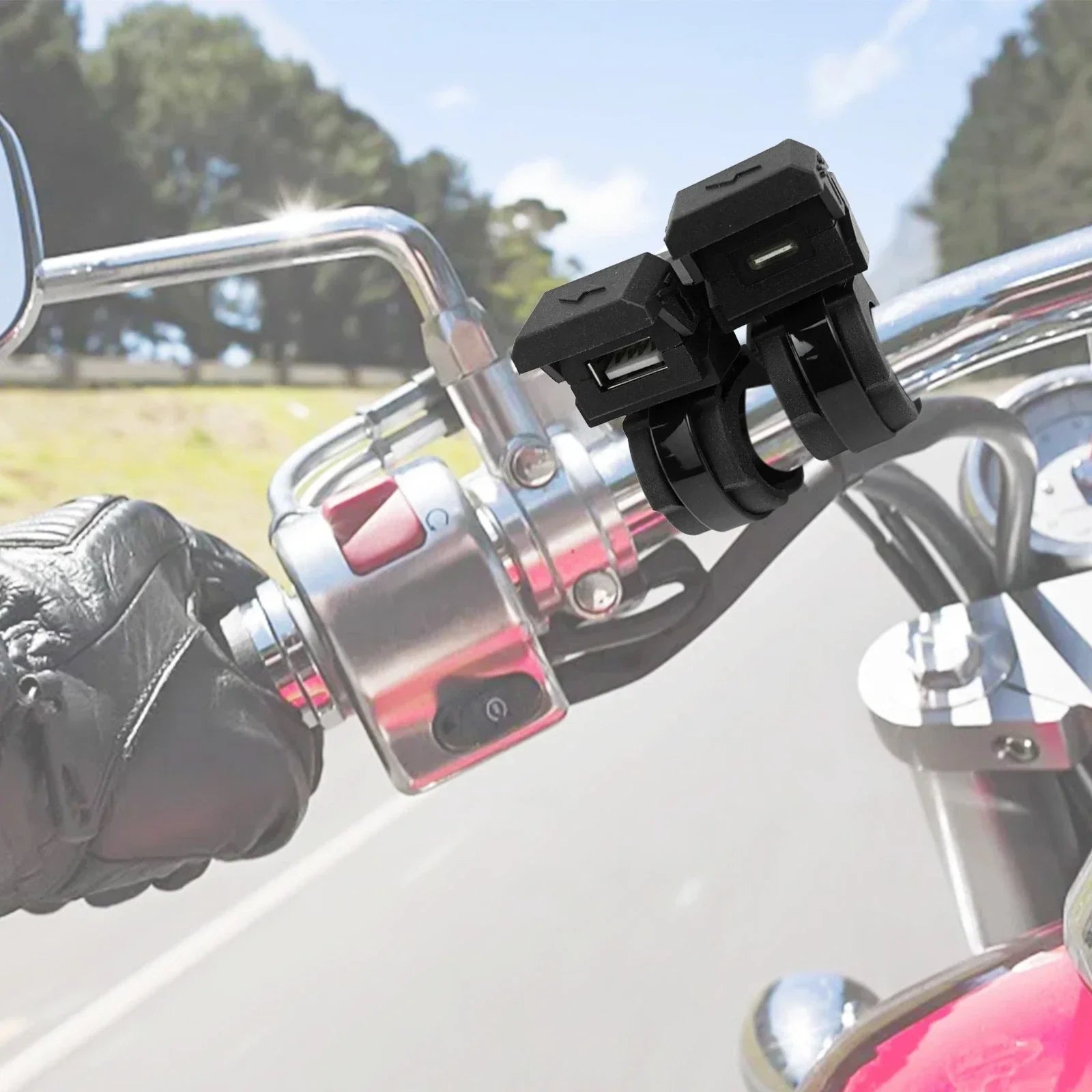 Handlebar Mounted Motorcycle Charger for Motorcycles