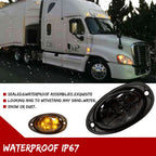 Amber LED Cab Side Marker Lights for Freightliner Cascadia (2008–2017)