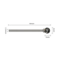 2 Rotary Burrs for Metal Plastic Stone Wood Applications