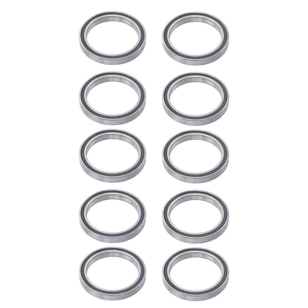 Set of 10 Deep Groove Ball Bearings 45x58x7mm with Double Rubber Seals