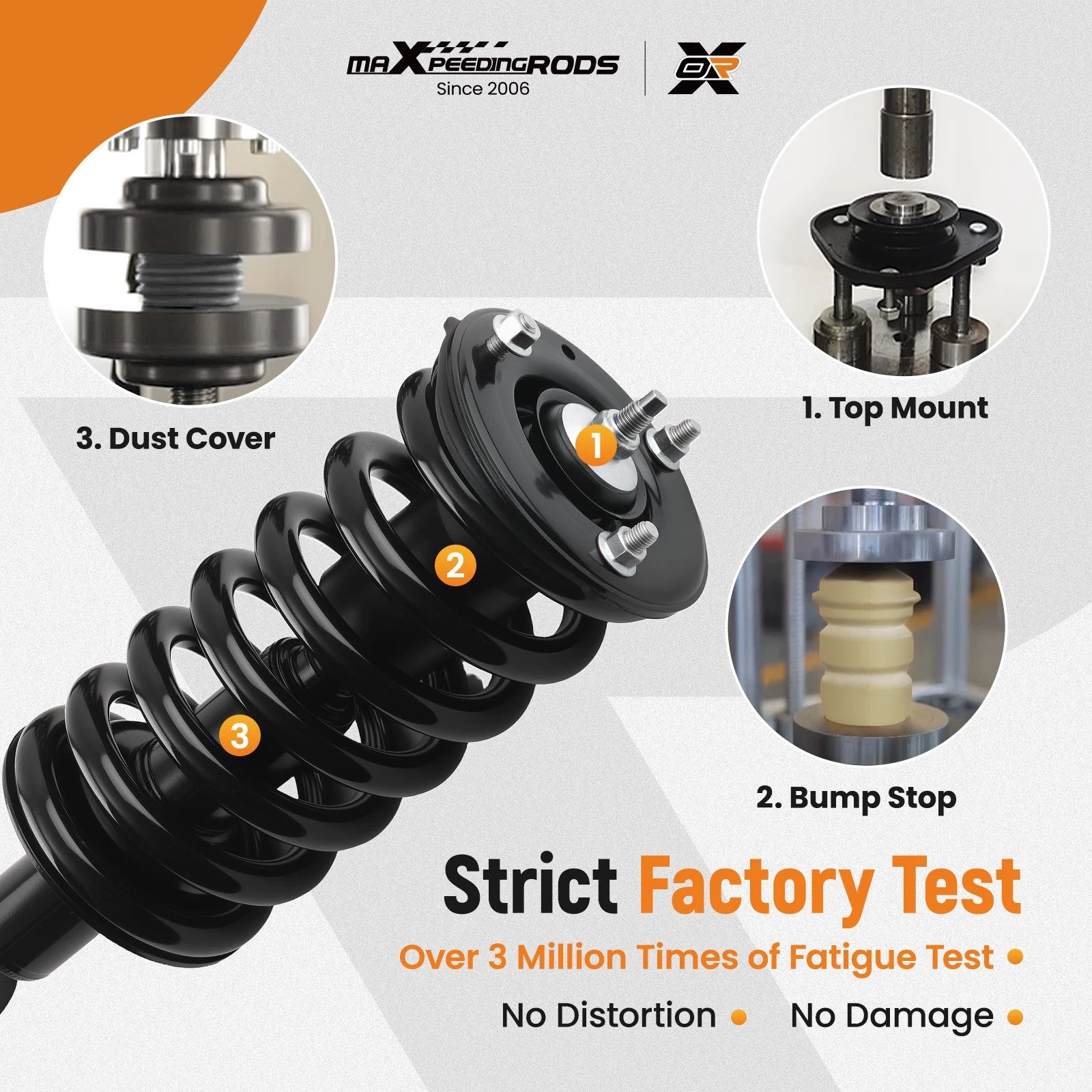 2X Front Strut Coil Spring Assembly for Nissan Armada (2005–2015) RWD 471358