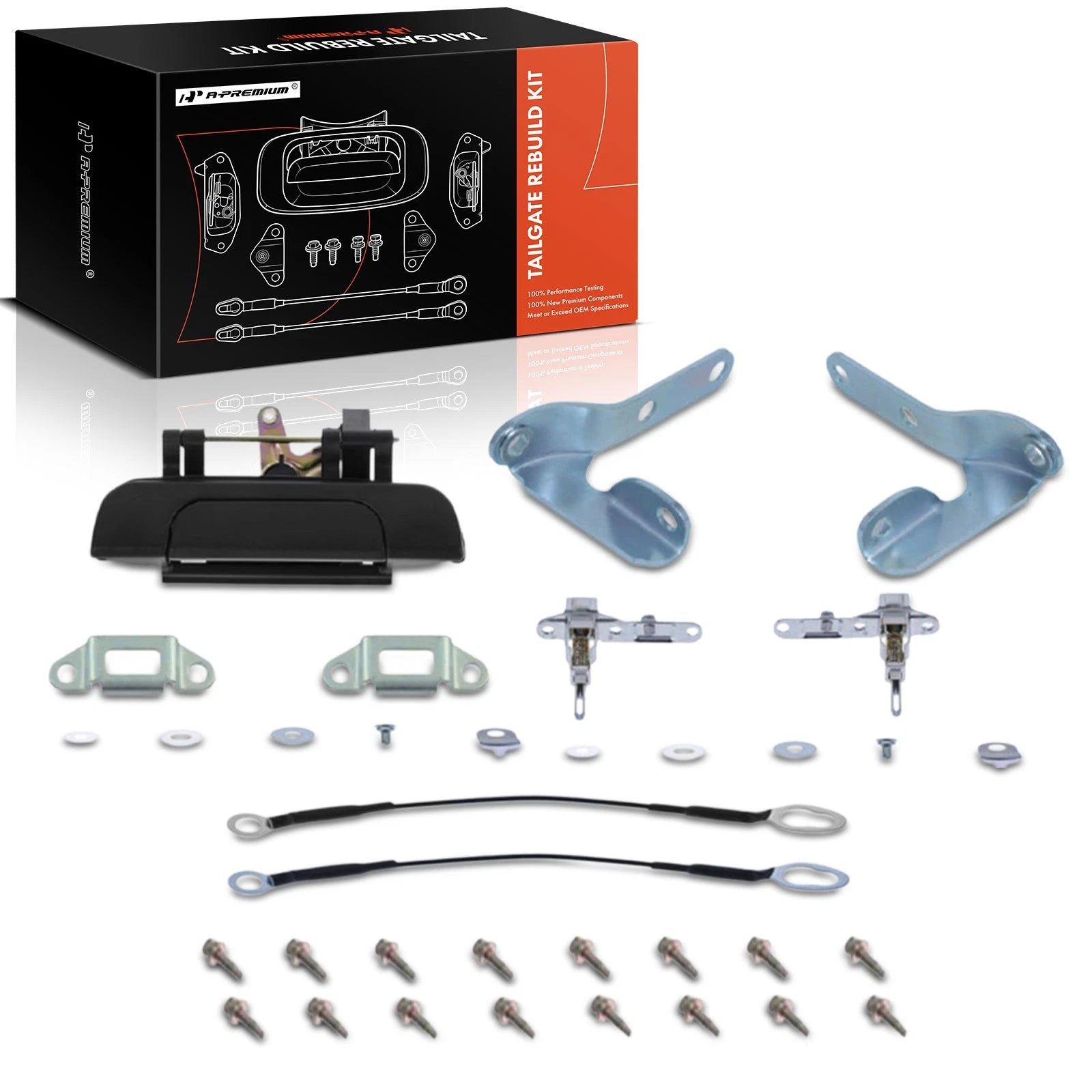 Tailgate Hardware Rebuild Kit with Cable for Toyota Tacoma (1995-2004)