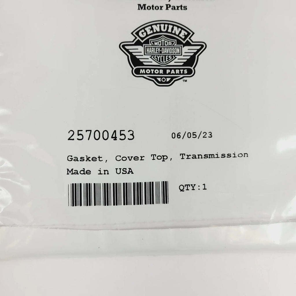 Genuine Transmission Top Cover Gasket for Harley-Davidson M8 FLT (OEM 25700453)