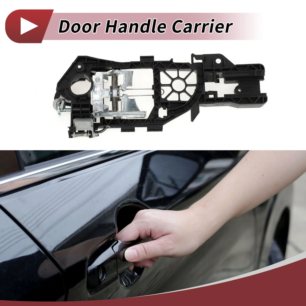 Front Right Door Handle Carrier for Volkswagen Passat (2006–2010) No. 3C0837886H Black