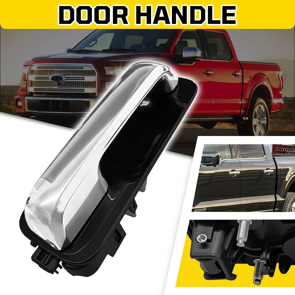 OEM Chrome Exterior Door Handle for Ford F-150 (2015–2022) Rear Driver Side