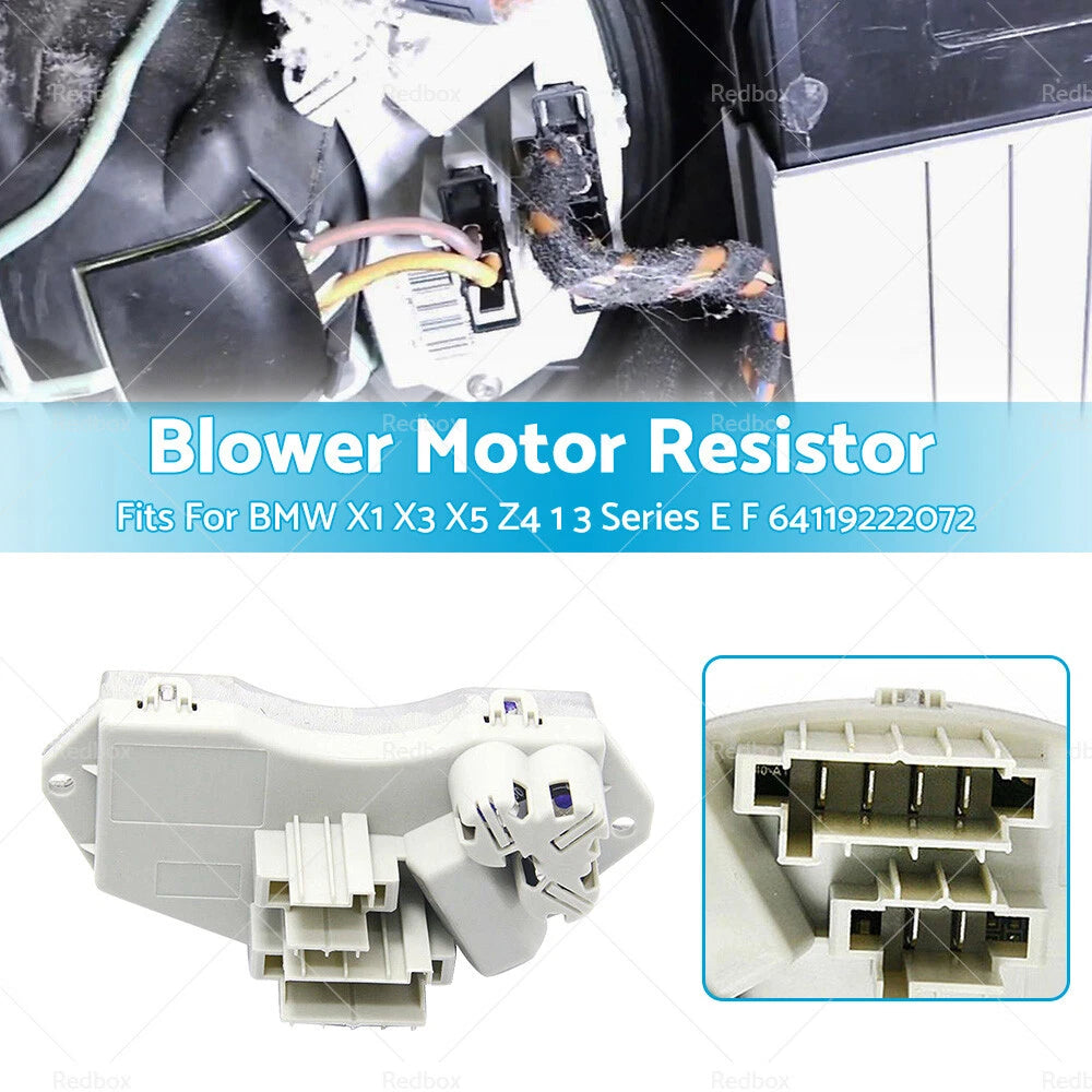 Blower Motor Resistor for BMW 1 Series X1 X3 X5 Z4 (2004–2017) 64119222072