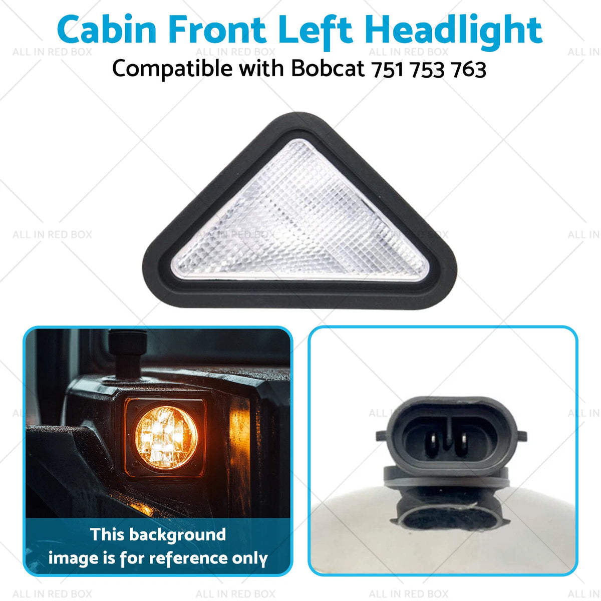 Cabin Front Left Headlight for Bobcat 751 753 763 773 775 853 (6674400)