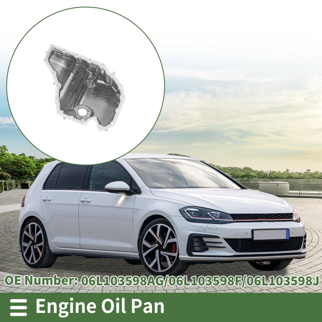 1 Pc Engine Oil Pan No.06L103598AG for Volkswagen A5 (2015–2017) Aluminum