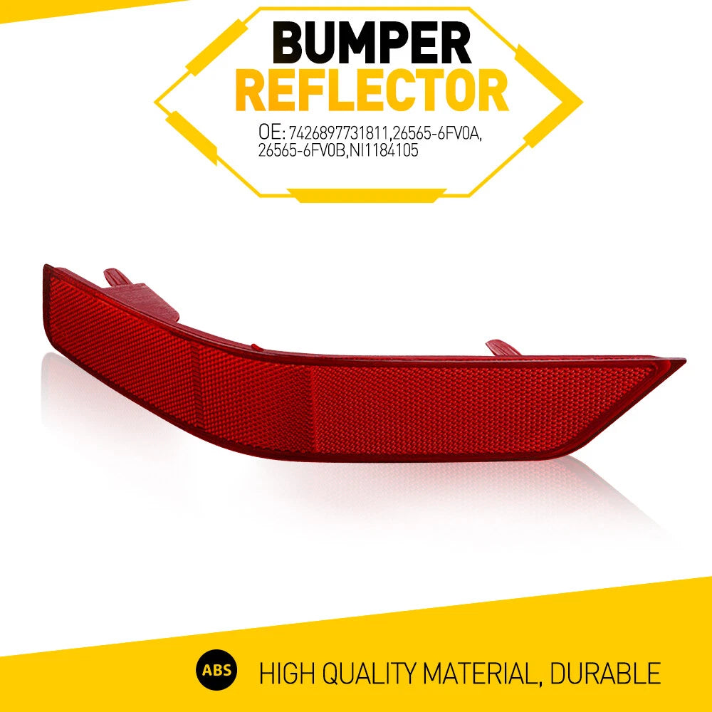 Left Rear Bumper Reflector for Nissan Rogue (2017–2020)