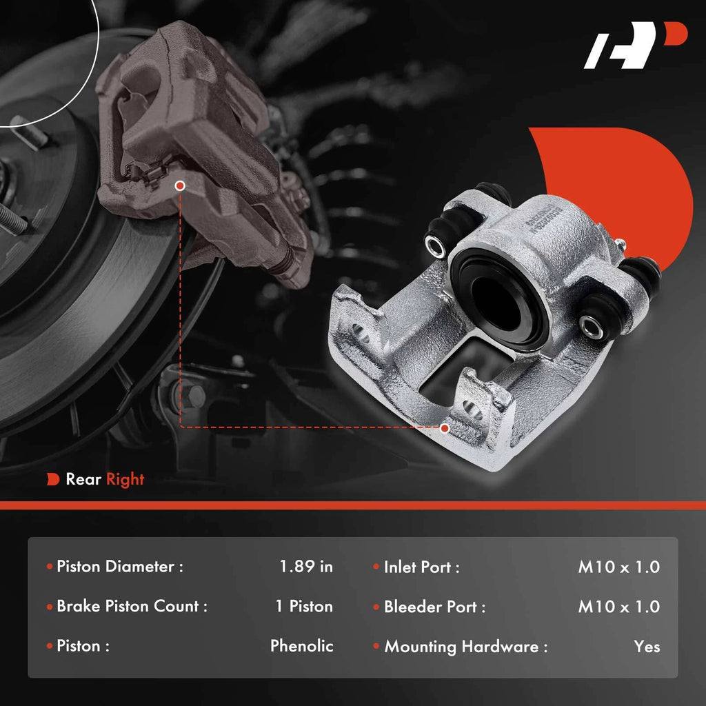 Rear Right Brake Caliper for Nissan Titan, Armada, Infiniti QX56 (2004–2015)