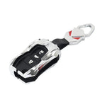 Silver 3-Button Key Remote Cover Case for VW Gran Lavida (2013-2017)