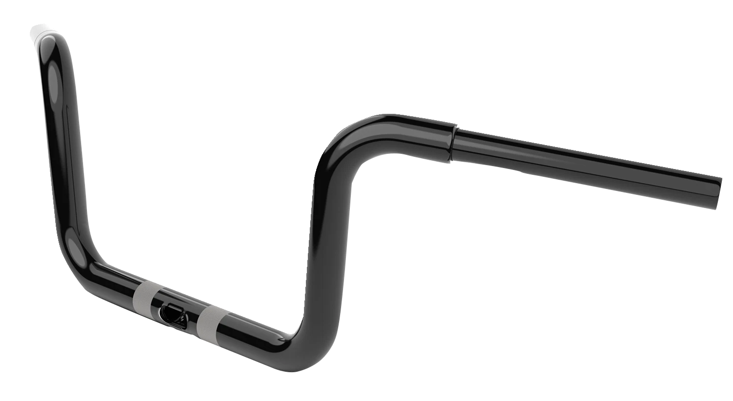 LA Choppers 8" Twin Round Handlebar for Motorcycle (LA-7324-08B)