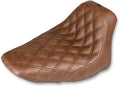 Saddlemen Renegade Solo Seat for Harley FLST (2006–2017) - Brown, Lattice Stitched