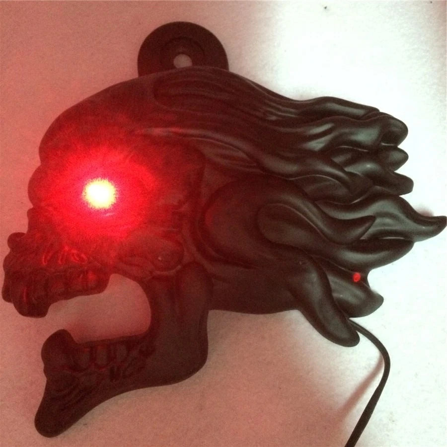 Black Zombie Horn Cover with LED for Harley Cowbell & V-Rod (1992–2020)