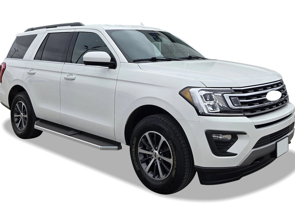 Set of 2 Polished 6" Side Step Bars for Ford Expedition (2018-2026)