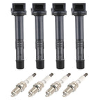 Set of 4 Ignition Coils & 4 Spark Plugs for Honda Accord CR-V (2003–2011)