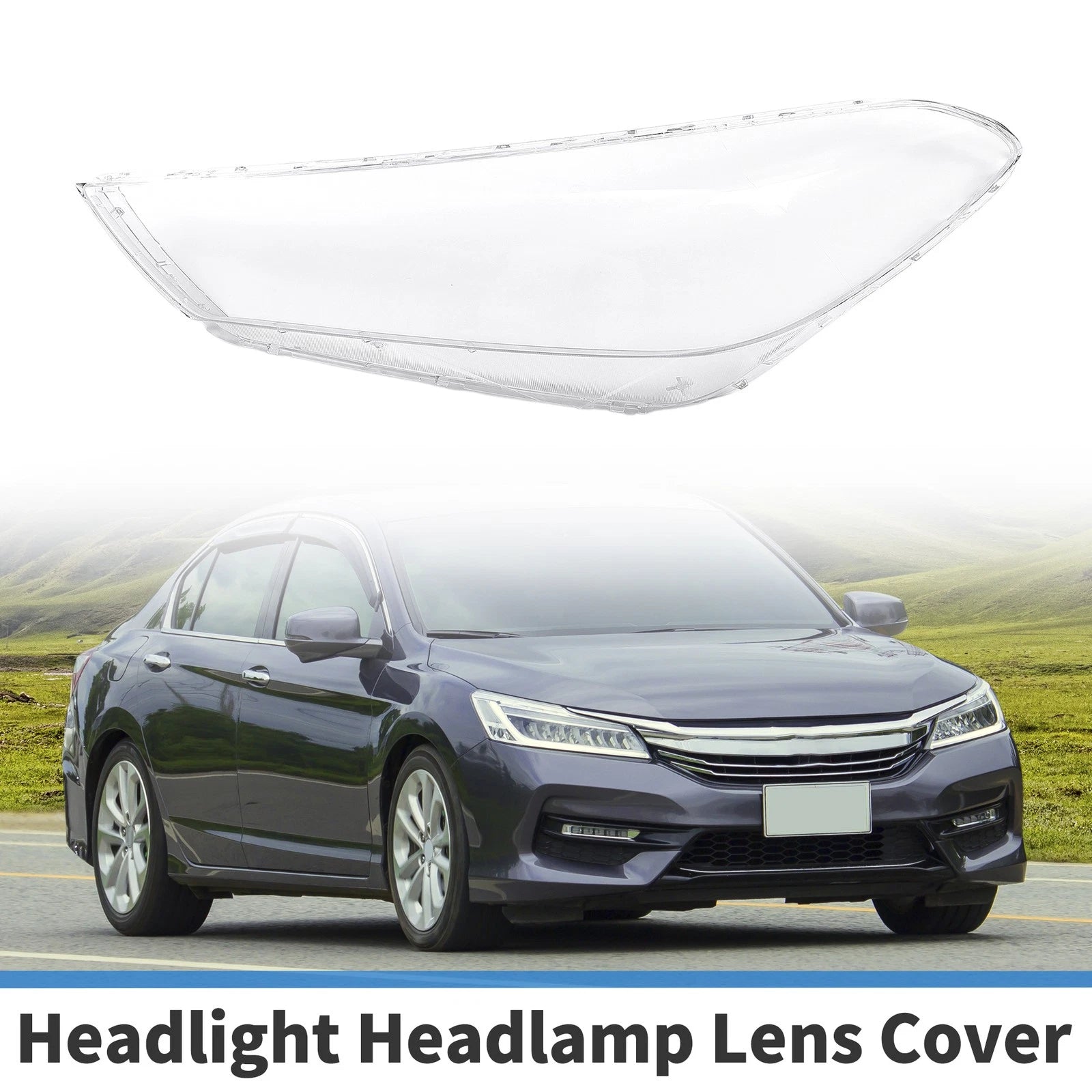 1 Pcs Headlight Lens Cover for Hyundai Tucson (2015–2018) PC Clear